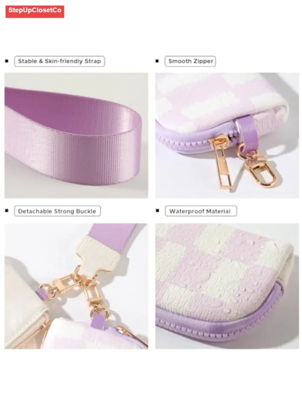 Mini Zip Around Wristlet Wallet - Faux Leather Keychain Coin Purse with